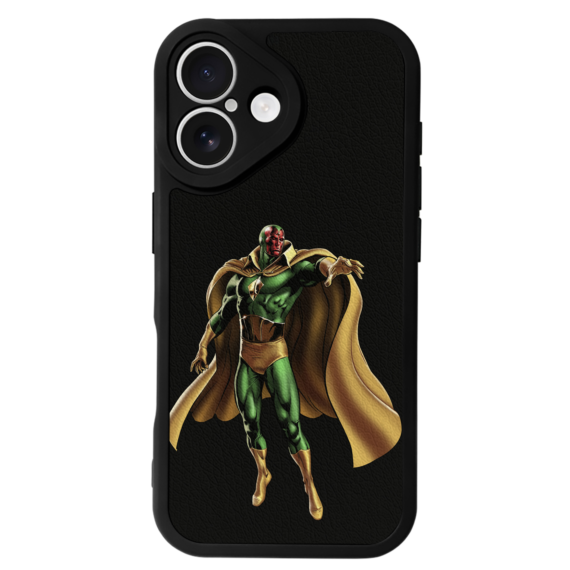 （画像用） アベンジャーズ The Avengers 【iPhone 16シリーズ対応】シリコンスマホケース（レザー調） 材質：シリコン